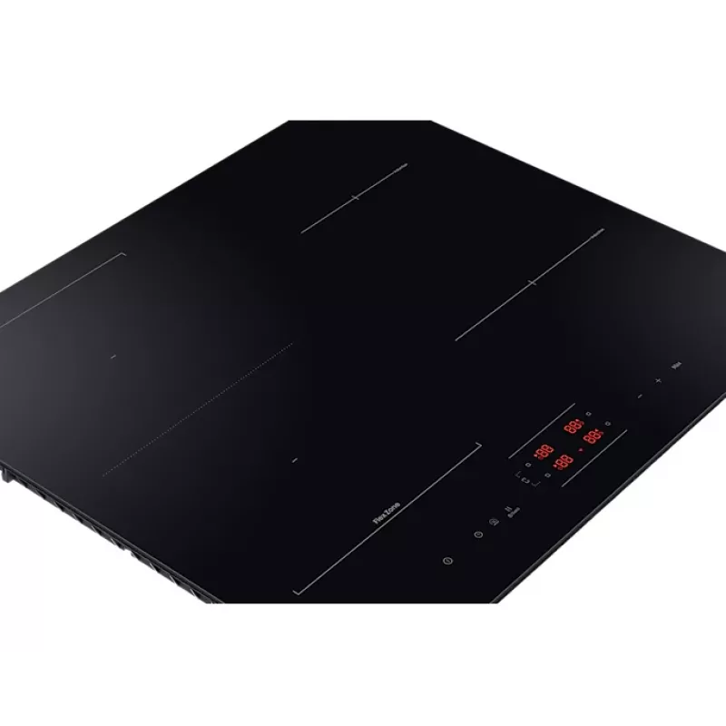 Samsung NZ8500BM Einbau-Induktionskochfeld mit Zonen, Schwarz, 4 Kochzonen, Touch-Bedienung, Frontbedienung, 590×520×48 mm