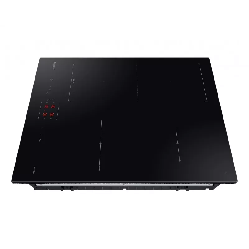 Samsung NZ8500BM Einbau-Induktionskochfeld mit Zonen, Schwarz, 4 Kochzonen, Touch-Bedienung, Frontbedienung, 590×520×48 mm