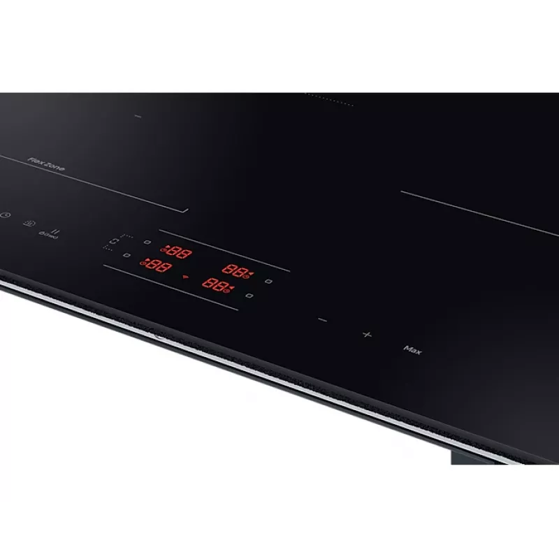 Samsung NZ8500BM Einbau-Induktionskochfeld mit Zonen, Schwarz, 4 Kochzonen, Touch-Bedienung, Frontbedienung, 590×520×48 mm