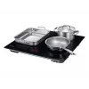 Samsung NZ8500BM Einbau-Induktionskochfeld mit Zonen, Schwarz, 4 Kochzonen, Touch-Bedienung, Frontbedienung, 590×520×48 mm