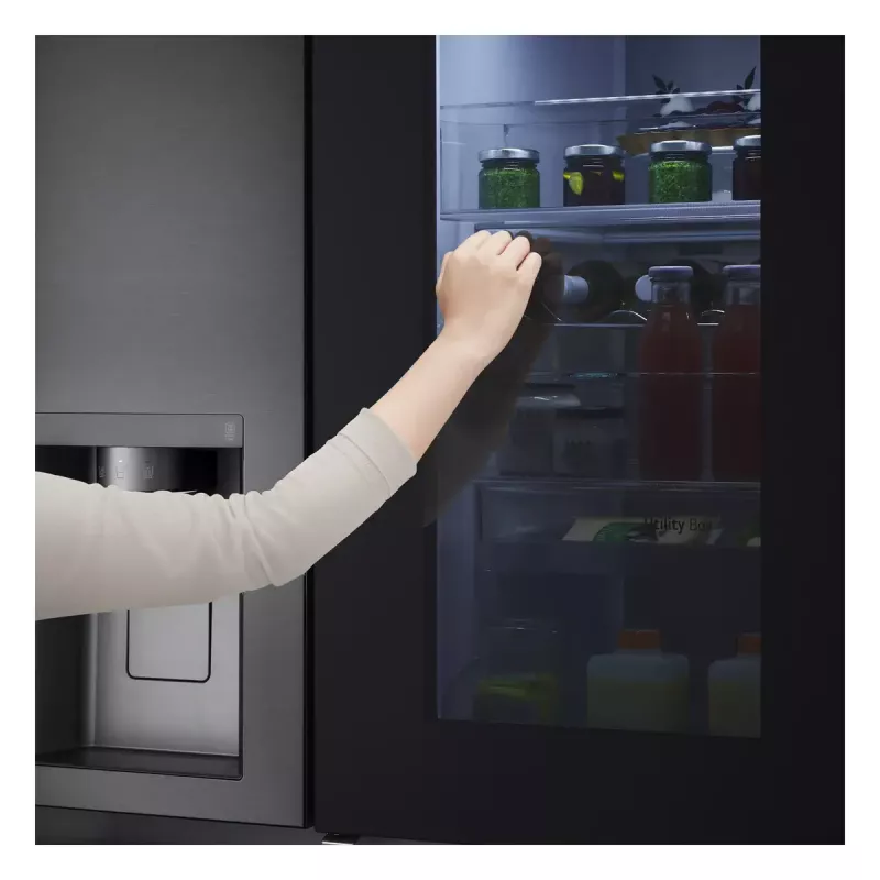 LG InstaView ™ ThinQ™ GSXV91MCAE American Kühl-Gefrierkombination 635 L