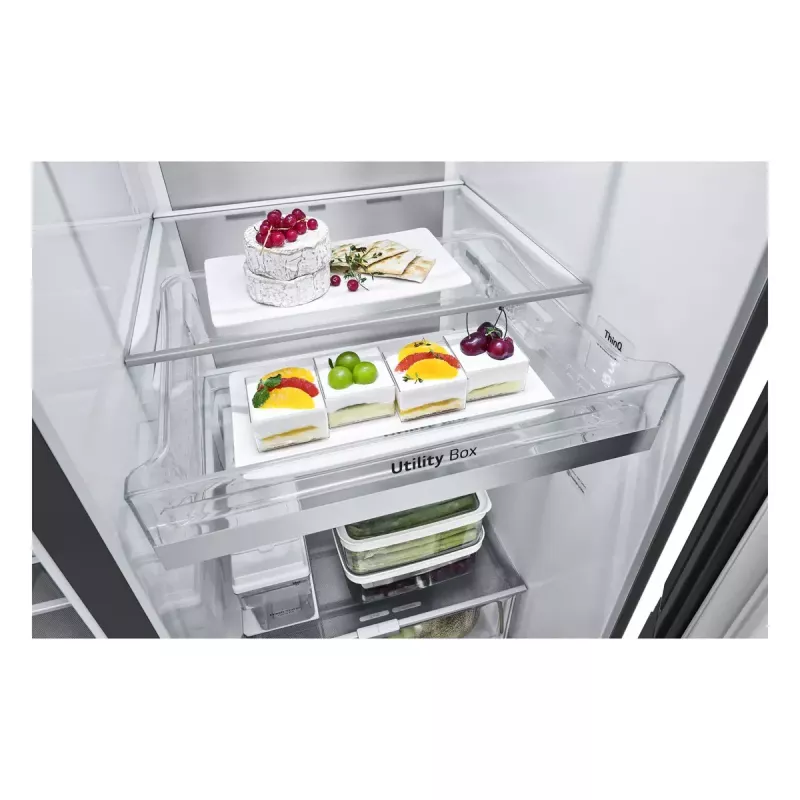 LG InstaView ™ ThinQ™ GSXV91MCAE American Kühl-Gefrierkombination 635 L