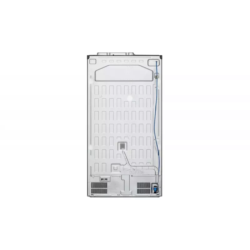 LG InstaView GSXV91PZAE Side-by-Side-Kühlschrank Freistehend 635 L Schwarz, Edelstahl