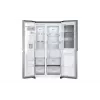 LG InstaView GSXV91PZAE Side-by-Side-Kühlschrank Freistehend 635 L Schwarz, Edelstahl