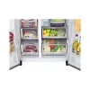 LG InstaView GSXV91PZAE Side-by-Side-Kühlschrank Freistehend 635 L Schwarz, Edelstahl