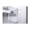 LG InstaView GSXV91PZAE Side-by-Side-Kühlschrank Freistehend 635 L Schwarz, Edelstahl
