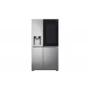 LG InstaView GSXV91PZAE Side-by-Side-Kühlschrank Freistehend 635 L Schwarz, Edelstahl
