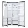 Side-by-side-Kühlschrank LG GSLC41PYPE, 641 L gesamt, Kühlbereich 420 L / Gefrierbereich 221 L, freistehend, silber