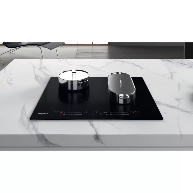 Whirlpool WB S2560 NE Schwarz Einbau 59 cm Zonen-Induktionskochfeld 4 Zone(n)