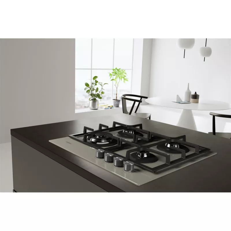 Whirlpool AKTL 629/S Silber Einbau-Gasherd 4 Zone(n)