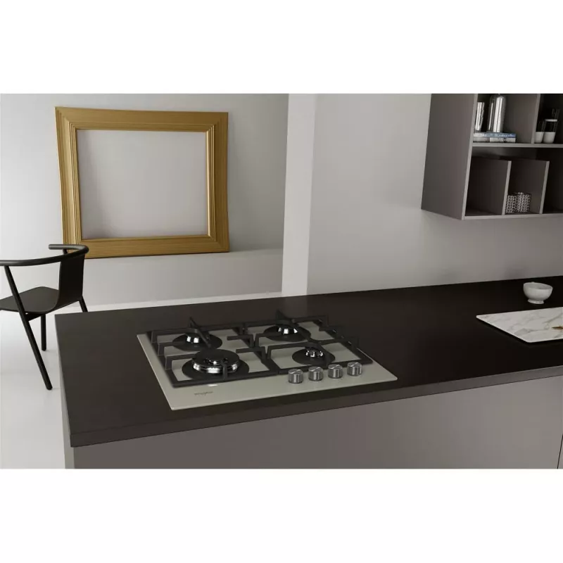 Whirlpool AKTL 629/S Silber Einbau-Gasherd 4 Zone(n)