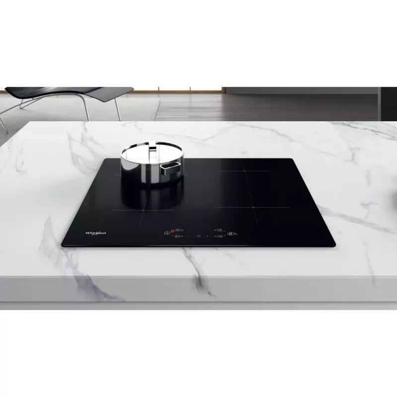 Whirlpool WS Q2160 NE Schwarz Einbau 59 cm Zonen-Induktionskochfeld 4 Zone(n)