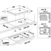 Whirlpool WS Q2160 NE Schwarz Einbau 59 cm Zonen-Induktionskochfeld 4 Zone(n)