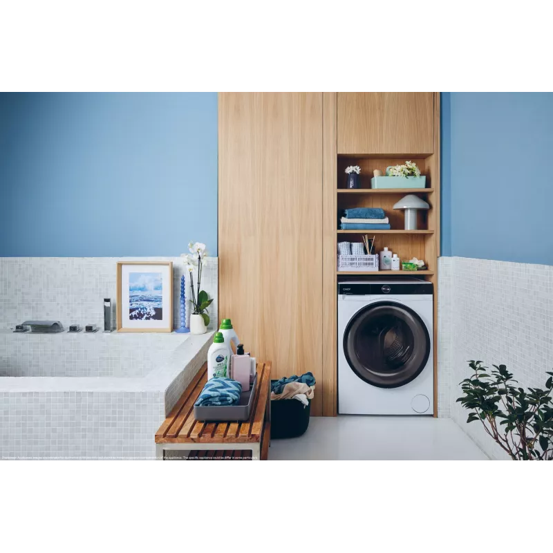 Candy BS 49B9-S Waschmaschine Frontlader 9 kg 1400 U/min Schwarz, Weiß