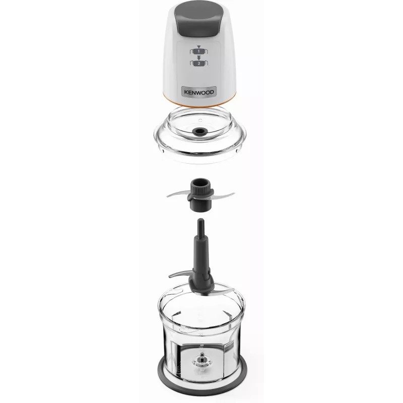 Mini-Zerkleinerer Kenwood EasyChop CHP61 500W, kompakter Zerkleinerer zum Hacken, Mixen und Pürieren