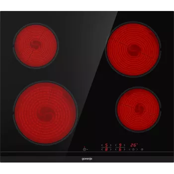 Gorenje ECT641BCSC Kochfeld Schwarz Integriert 60 cm Glaskeramikkochfeld 4 Zone(n)