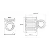 Waschmaschine BEKO BM3WFSU49415WB Frontlader 9 kg 1400 U/min weiß, Energie A
