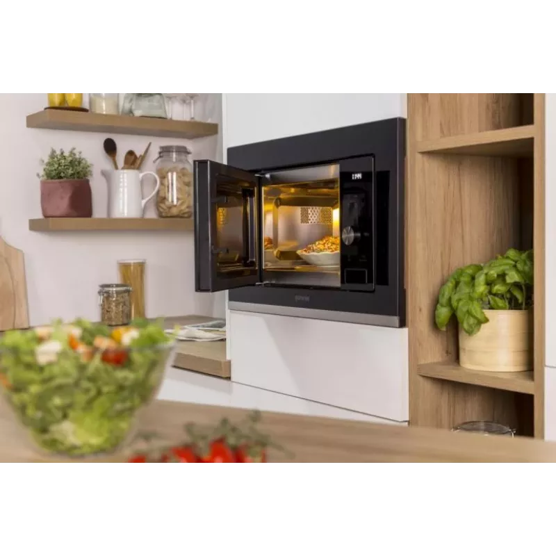 Gorenje XY820Z BM201AG1BG G600, Einbau, Grill-Mikrowelle, 20 l, 800 W, Eingebautes Display, LED