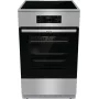 Gorenje 740742 Herd Freistehender Herd Elektroherd Zoneninduktion Schwarz, Edelstahl