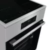 Gorenje 740742 Herd Freistehender Herd Elektroherd Zoneninduktion Schwarz, Edelstahl