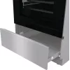 Gorenje 740742 Herd Freistehender Herd Elektroherd Zoneninduktion Schwarz, Edelstahl