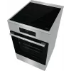 Gorenje 740742 Herd Freistehender Herd Elektroherd Zoneninduktion Schwarz, Edelstahl