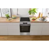 Gorenje 740742 Herd Freistehender Herd Elektroherd Zoneninduktion Schwarz, Edelstahl