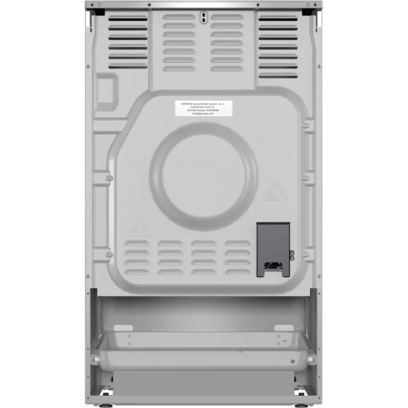 Gorenje 740742 Herd Freistehender Herd Elektroherd Zoneninduktion Schwarz, Edelstahl