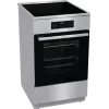 Gorenje 740742 Herd Freistehender Herd Elektroherd Zoneninduktion Schwarz, Edelstahl