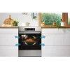 Gorenje 740742 Herd Freistehender Herd Elektroherd Zoneninduktion Schwarz, Edelstahl