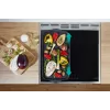 Gorenje 740742 Herd Freistehender Herd Elektroherd Zoneninduktion Schwarz, Edelstahl
