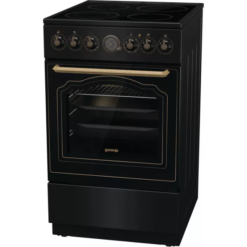 Gorenje GECS5B70CLB Freistehender Herd Elektrokeramikkochfeld Schwarz