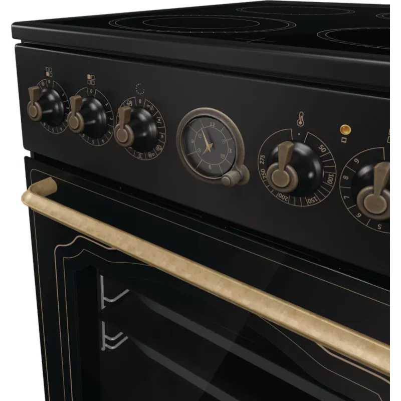 Gorenje GECS5B70CLB Freistehender Herd Elektrokeramikkochfeld Schwarz