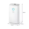 Philips 3000 series DE3306/11 Luftentfeuchter 4 L 51 dB Weiß, Hellgrau
