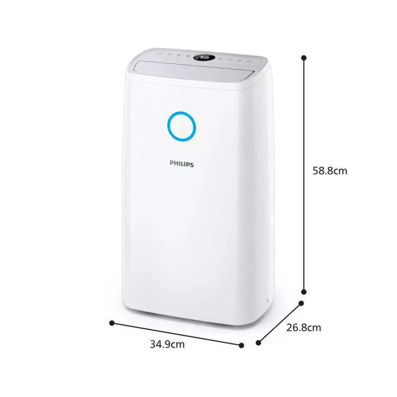 Philips 3000 series DE3306/11 Luftentfeuchter 4 L 51 dB Weiß, Hellgrau