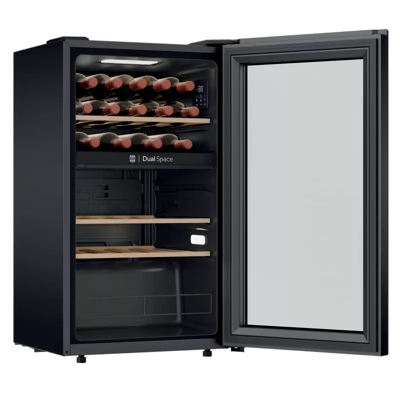 Candy DiVino CNWQ4G32G2 Kompressor-Weinkühlschrank Freistehend Schwarz 32 Flaschen