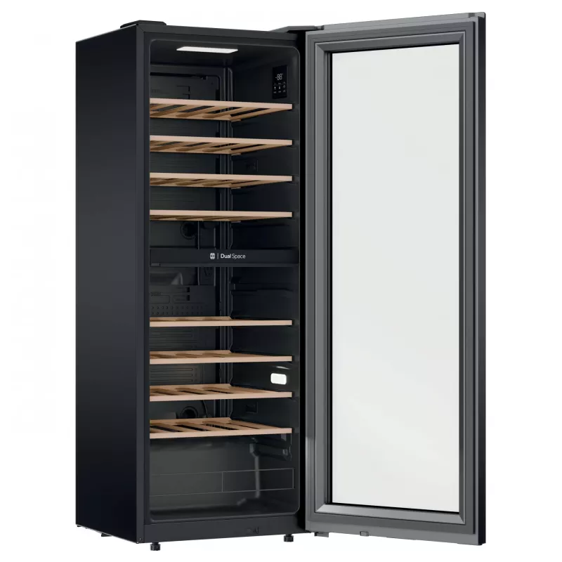 Candy CNWQ4G56G2 Kompressor-Weinkühler freistehend Schwarz 56 Flaschen