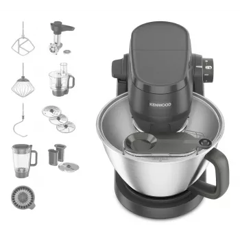Küchenmaschine Kenwood KHC30.070GY — 1000 W, 4,3-L-Edelstahlschüssel, Drehregler, grau