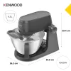 Küchenmaschine Kenwood KHC30.070GY — 1000 W, 4,3-L-Edelstahlschüssel, Drehregler, grau