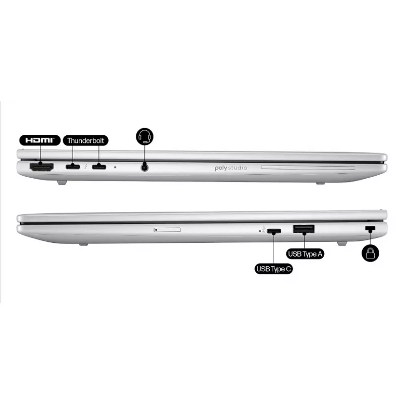HP EliteBook 8 G1i AI Intel Core Ultra 5 225U Laptop 35,6 cm (14 Zoll) WUXGA 32 GB DDR5-SDRAM Wi-Fi 7 (802.11be) Windows 11 Pro AI PC Silber