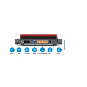 Tischrouter FRITZ!Box 7590 AX Dual-Band Wi-Fi 6