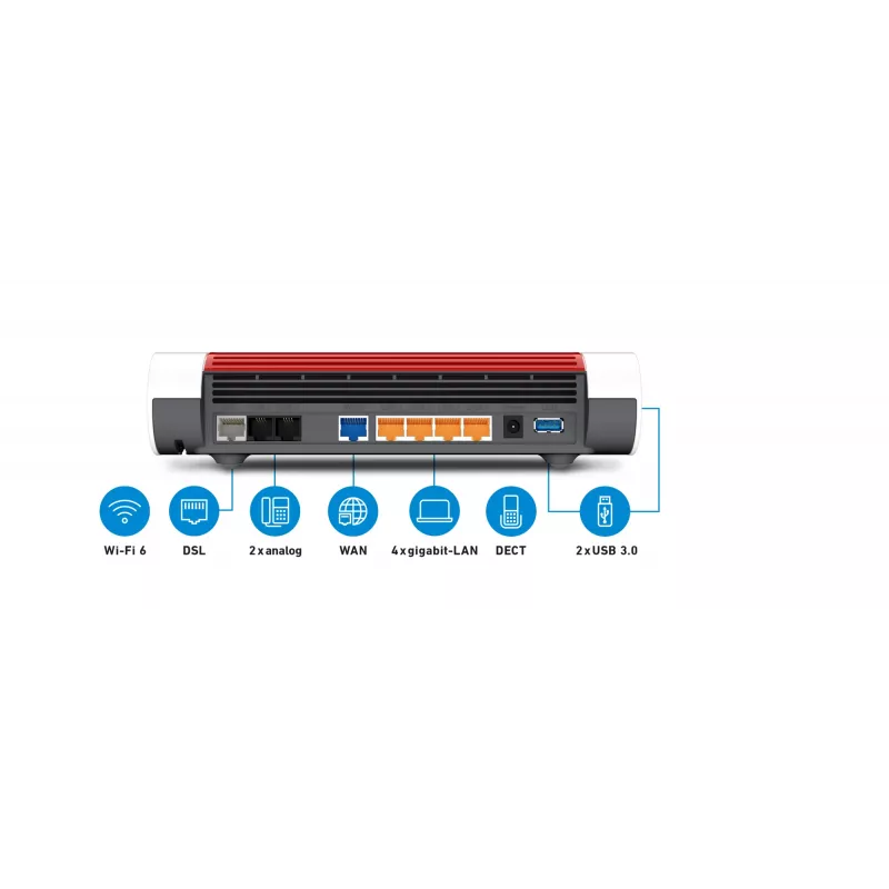 Tischrouter FRITZ!Box 7590 AX Dual-Band Wi-Fi 6