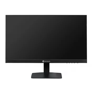 AG Neovo LA2203 Monitor 21,5 Zoll (54,6 cm), Full HD 1920x1080, IPS LED, 5 ms, 250 cd/m2, 16:9, HDMI/DP/VGA, 2x 2 W Lautsprecher, flimmerfrei, Schwarz