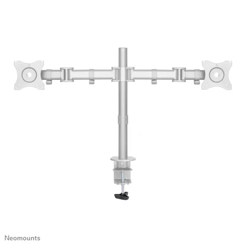 Neomounts NM-D135DSILVER Monitorhalterung 10-27 Zoll, Tischklemme/Tischdurchführung, 8 kg, 25,4 cm (10 Zoll), 68,6 cm (27 Zoll), 100 x 100 mm, Silber