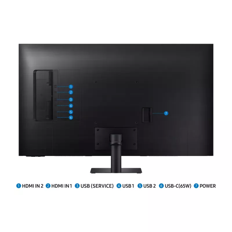 Samsung M70D Computermonitor 109,2 cm (43 Zoll) 3840 x 2160 Pixel 4K Ultra HD LCD Schwarz