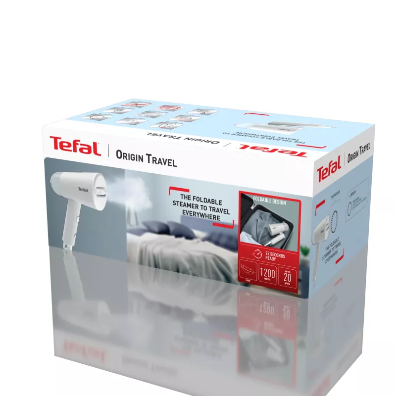 Tefal Origin Travel DT1020 Handheld-Dampfglätter 0,07 L 1200 W Grau, Weiß