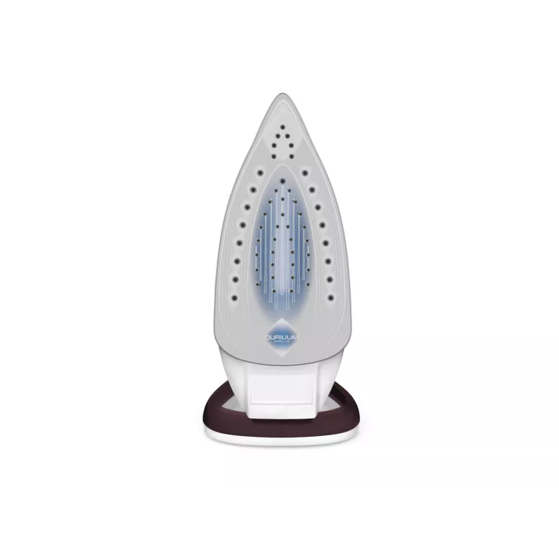 Tefal EasyGliss Plus FV5714 Bügeleisen Trocken- und Dampfbügeleisen Durilium-Bügelsohle 2400 W Bordeaux, Weiß