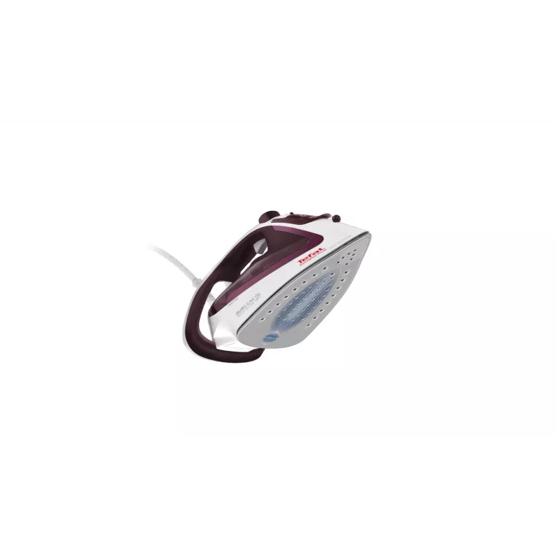 Tefal EasyGliss Plus FV5714 Bügeleisen Trocken- und Dampfbügeleisen Durilium-Bügelsohle 2400 W Bordeaux, Weiß
