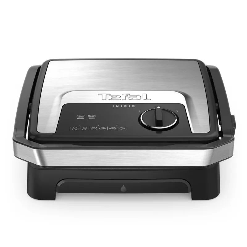 Kontaktgrill Tefal Inicio Adjust GC272D10 mit antihaftbeschichteten Platten und einstellbarer Temperatur