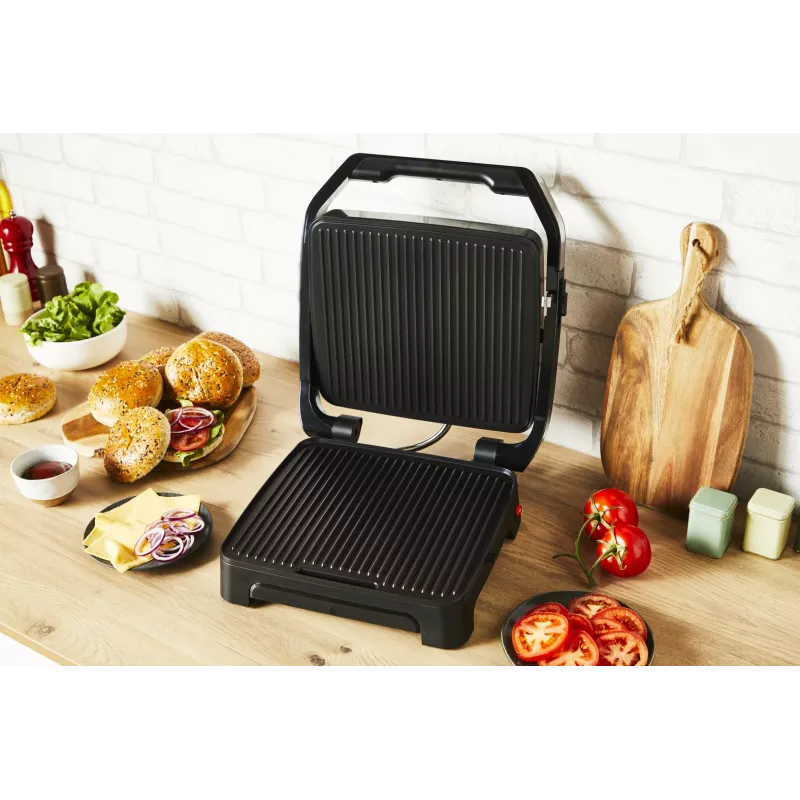 Kontaktgrill Tefal Inicio Adjust GC272D10 mit antihaftbeschichteten Platten und einstellbarer Temperatur